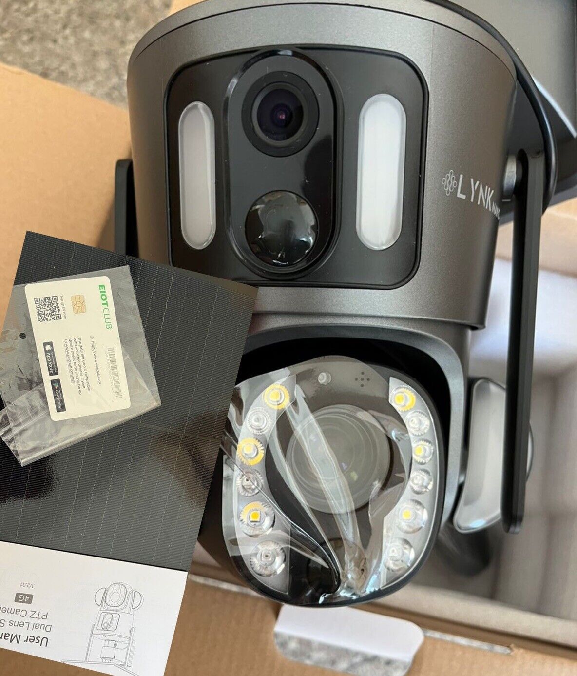 4G 10X Optical ZOOM, 5MP Dual Lens AI SOLAR Security Camera,2-Way Audio, App,Sim