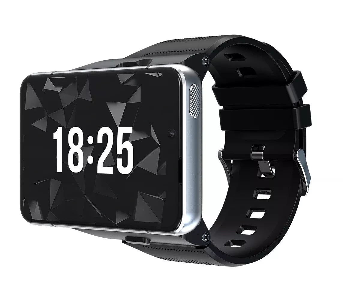 LRG 2.88" Touch Screen 4G SMRTWATCH PHONE Android 9.0 GPS, 2 Cameras 4+64GB, (SILVER) USA