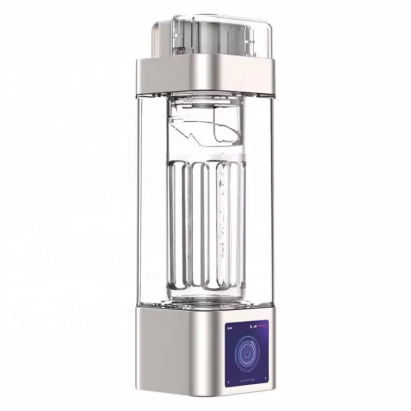 10000PPb H2 Portable TOUCH SCREEN healthy Hydrogen Water Bottle + Inhaler + App