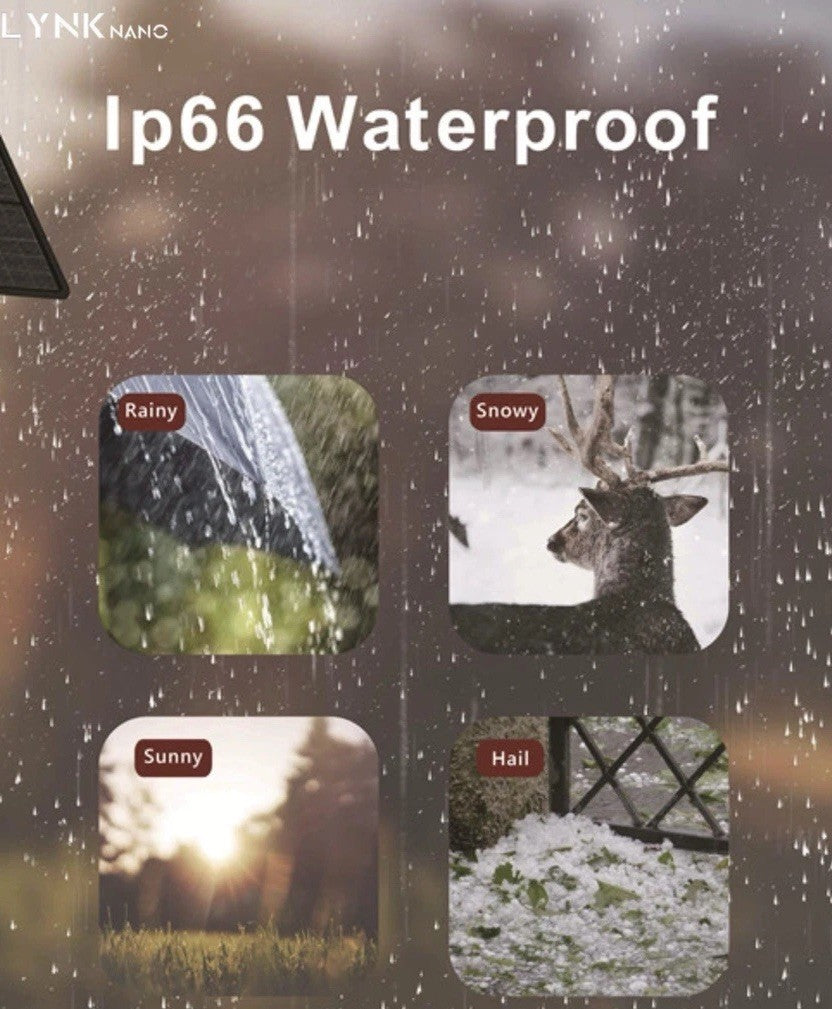 4G SOLAR Hunting Security TRAIL Camera, 4MP, AI 25m Detection, 2-Way Audio, App