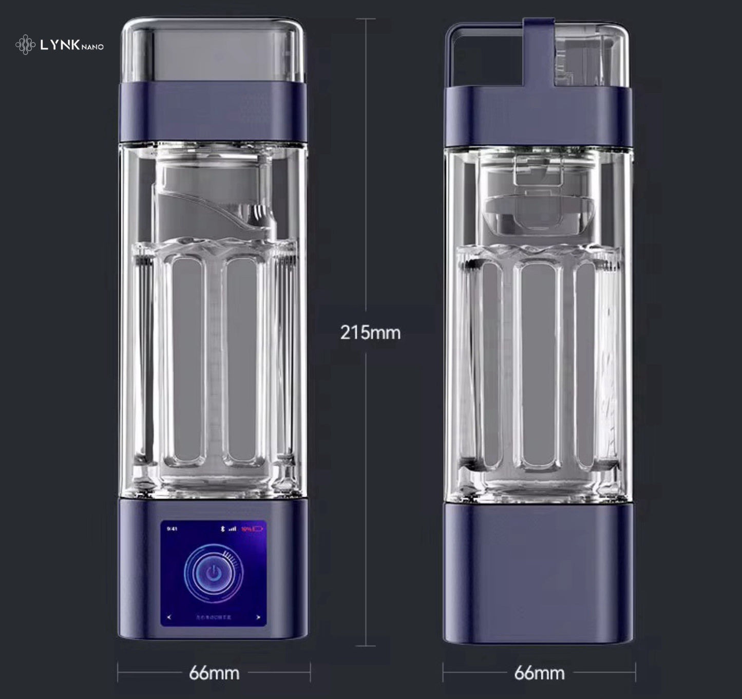 10000PPb H2 Portable TOUCH SCREEN healthy Hydrogen Water Bottle + Inhaler + App