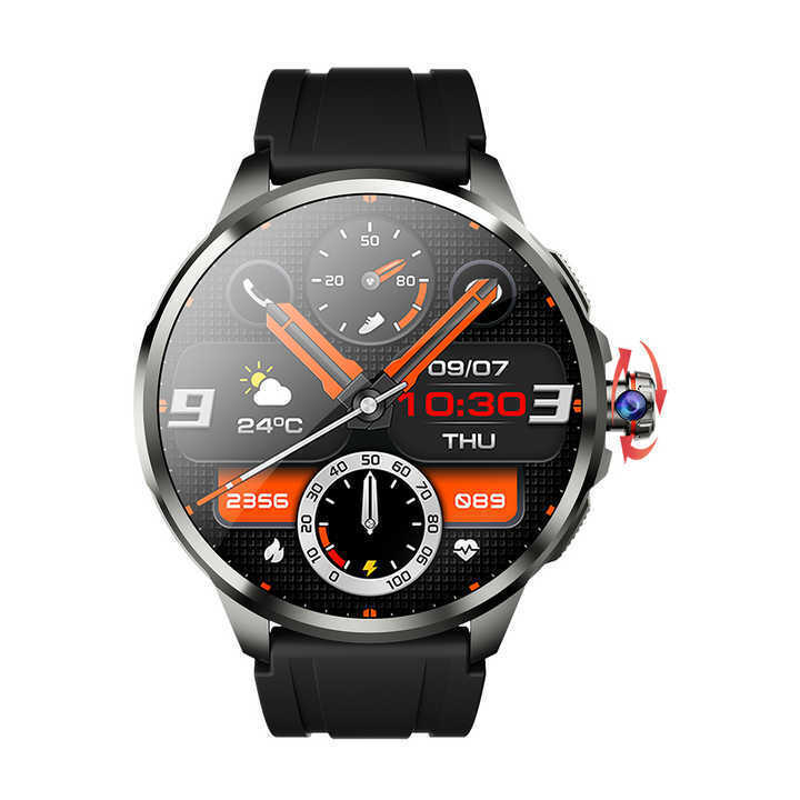 1.95" AMOLED 4G SMARTWATCH Phone Rotating Camera 8G+128GB,Android,GPS,NFC,1100mAh
