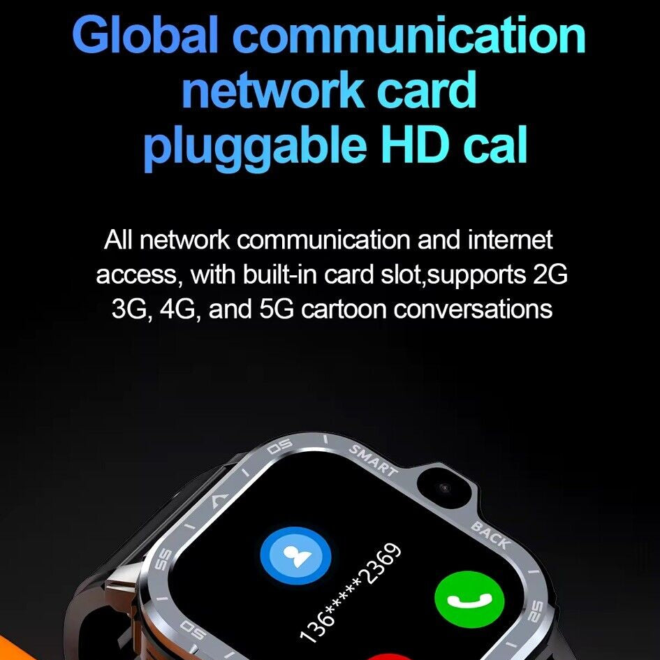 PGD SMART WATCH 4G+64GB Touch Screen 2.03” Android 8.1,HD Dual Camera Wristwatch