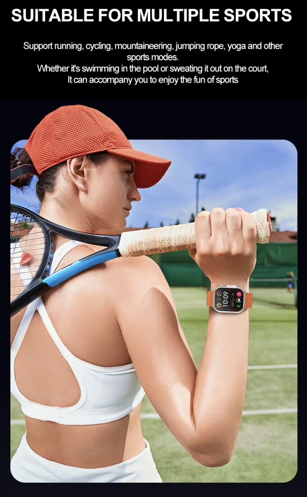 2.04" SMARTWATCH HD SCREEN 4G-64GB Android 8.1 HD Video Call, App,850mAh,ECG,USA