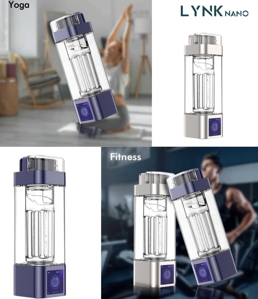 10000PPb H2 Portable TOUCH SCREEN healthy Hydrogen Water Bottle + Inhaler + App