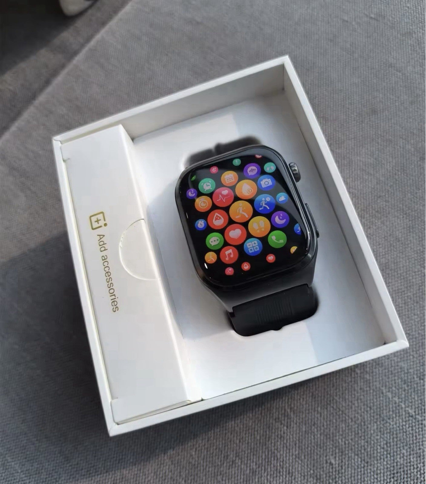 Smart Watch 2.06 AMOLED display Sport and Health,Blood Pressure Airbag Removable