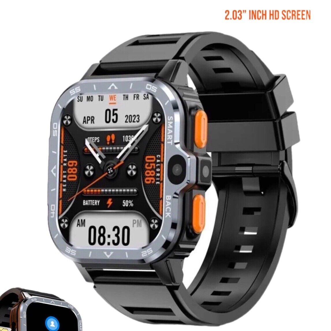 PGD SMART WATCH 4G+64GB Touch Screen 2.03” Android 8.1,HD Dual Camera Wristwatch