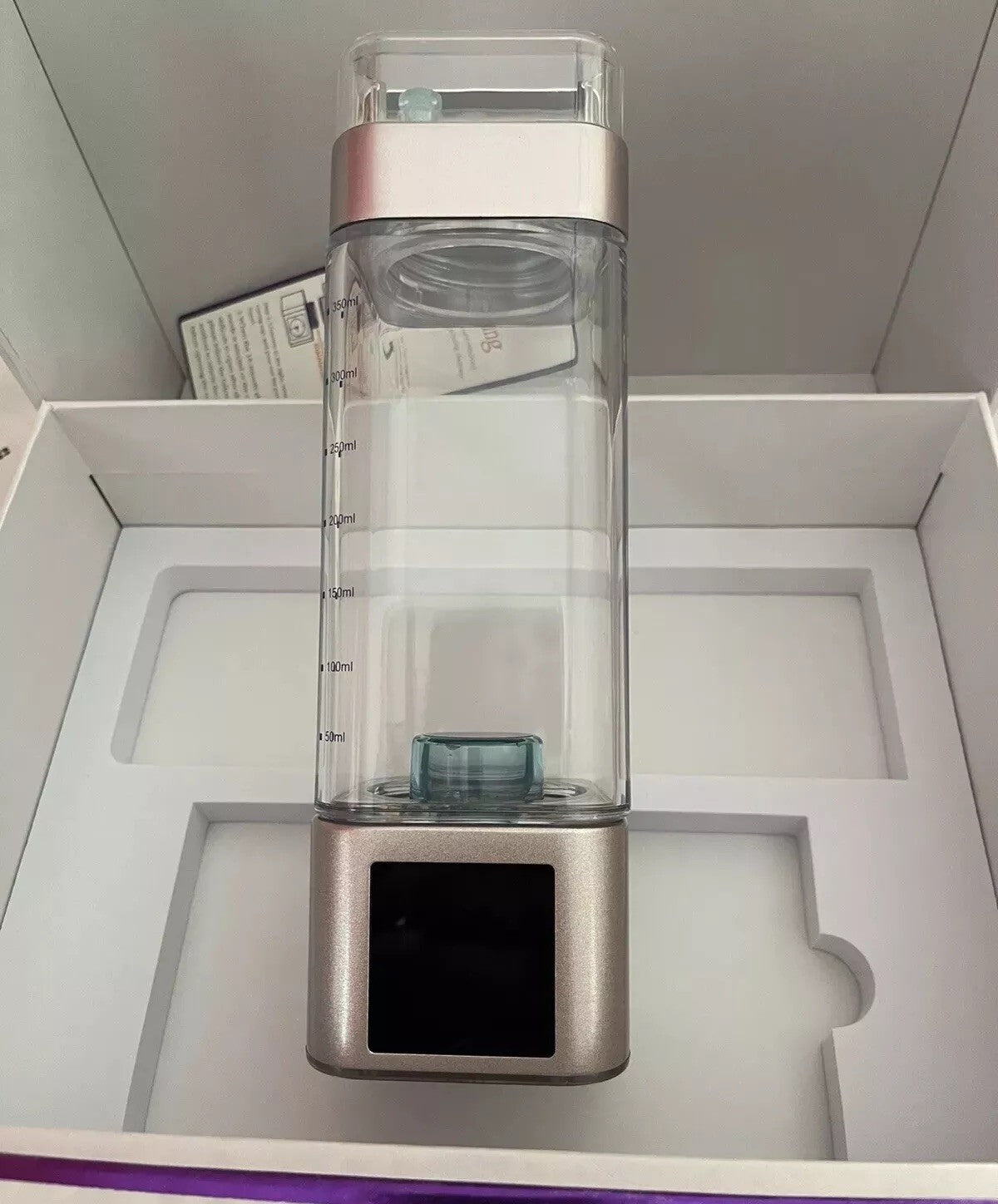 10000PPb H2 Portable TOUCH SCREEN healthy Hydrogen Water Bottle + Inhaler + App