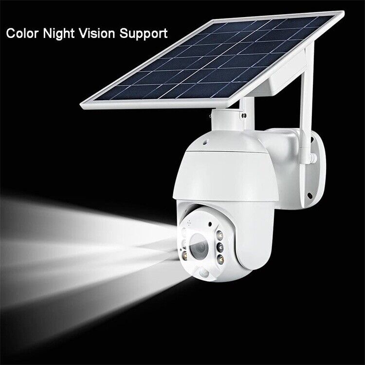 PTZ SOLAR Security 4MP HD Camera AI Human Detection 12M,2-Way Audio, Wi-Fi, APP
