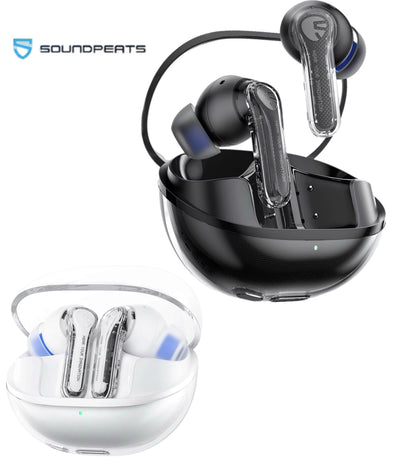 SoundPEATS Clear — Transparent In-Ear Earbuds, 12mm Drivers, ENC, 40-Hour Battery