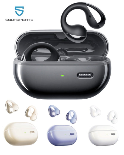 SoundPeats PearlClip Pro, Clip-on BT5.4 AI ENC Earbuds, 24Hrs Play Time,12mm,App