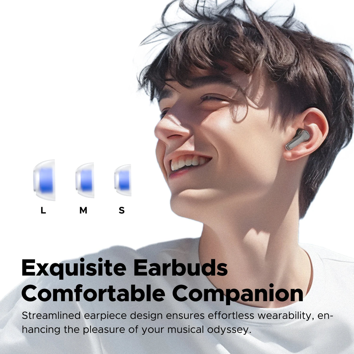 SoundPEATS Clear — Transparent In-Ear Earbuds, 12mm Drivers, ENC, 40-Hour Battery