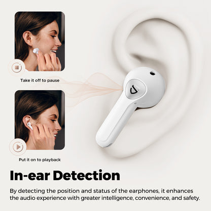 SoundPEATS Air4 Pro Wireless Earphones with Snapdragon Sound,6 Mics Qualcomm BT 5.3, IPX4