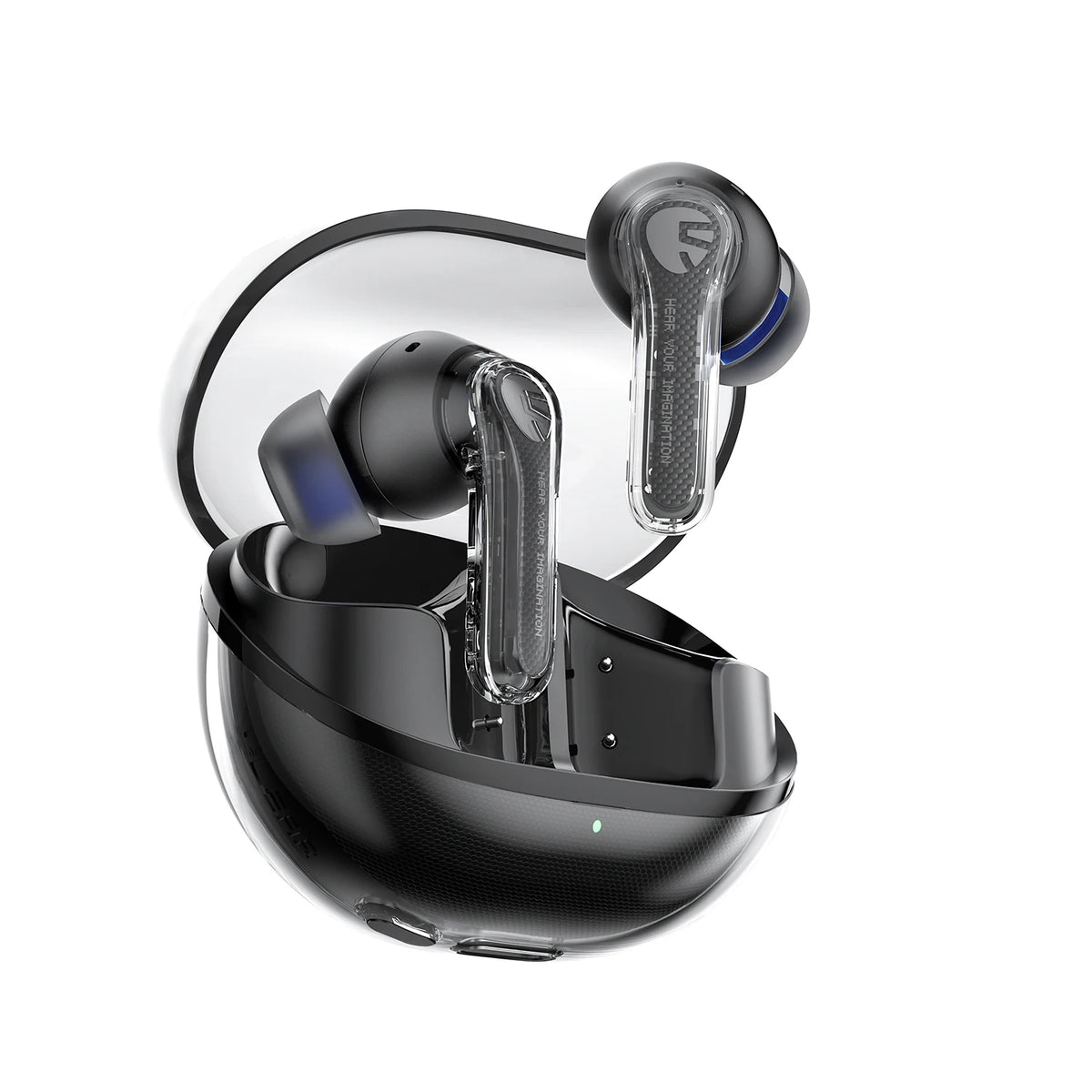 SoundPEATS Clear — Transparent In-Ear Earbuds, 12mm Drivers, ENC, 40-Hour Battery
