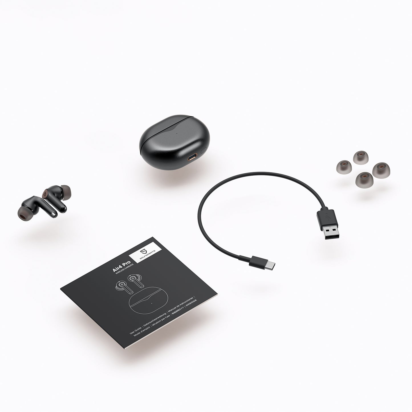SoundPEATS Air4 Pro Wireless Earphones with Snapdragon Sound,6 Mics Qualcomm BT 5.3, IPX4