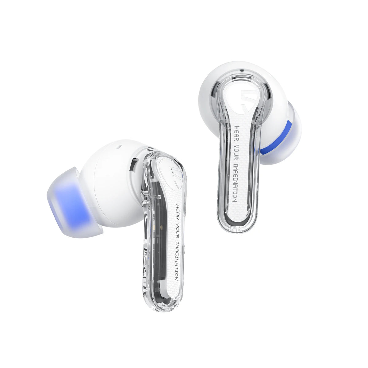 SoundPEATS Clear — Transparent In-Ear Earbuds, 12mm Drivers, ENC, 40-Hour Battery