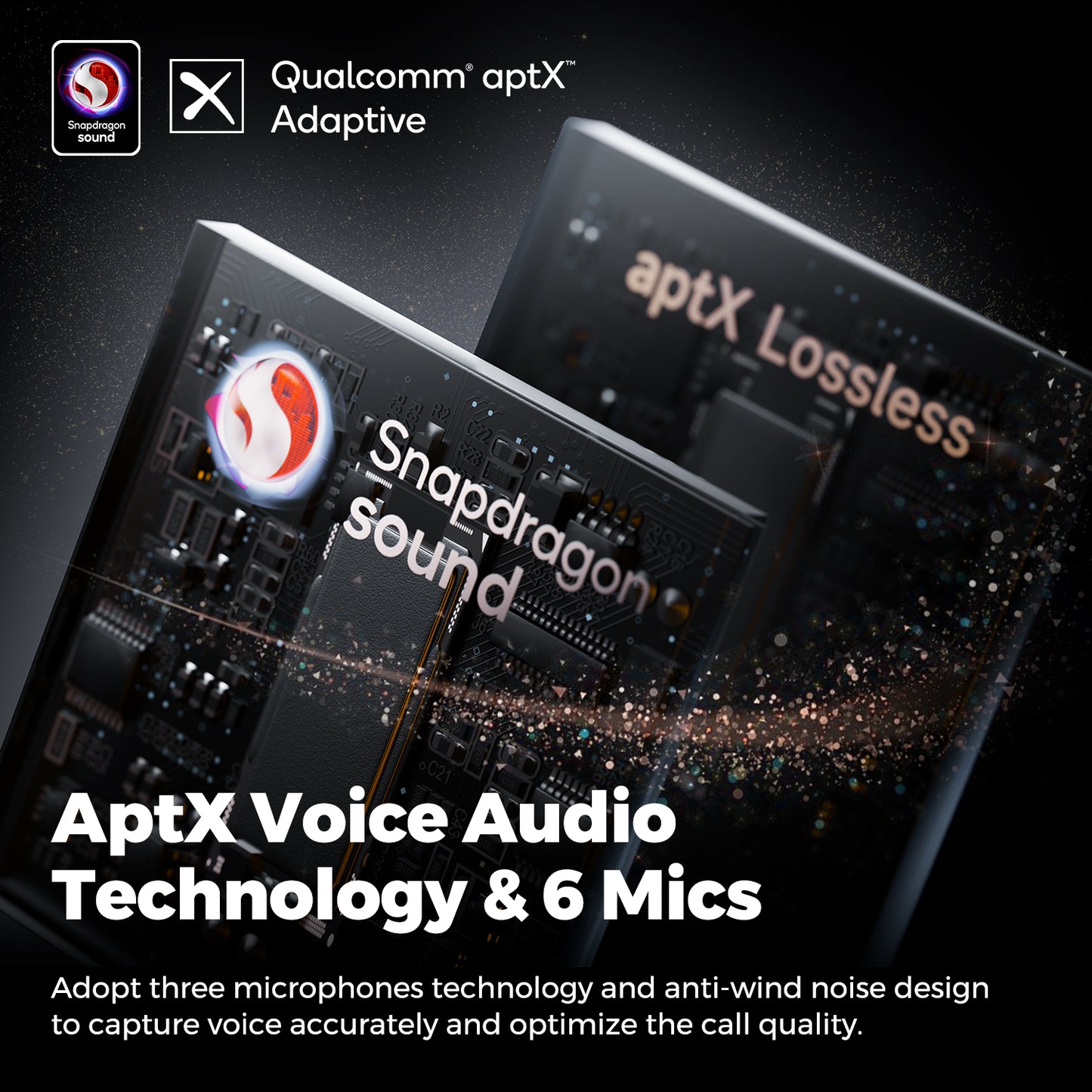 SoundPEATS Air4 Pro Wireless Earphones with Snapdragon Sound,6 Mics Qualcomm BT 5.3, IPX4