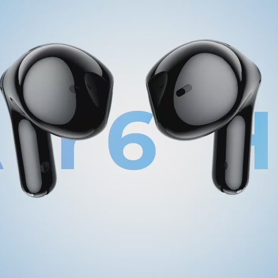 Product video for the SoundPEATS Air6 HS semi-in-ear wireless earbuds