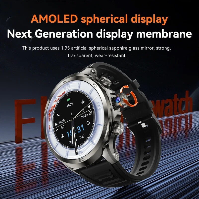 SMART Watch 8G-128GB 1.95” TOUCHSCREEN 4G Android 8.1 HD Rotating Camera,GPS,1990mAh