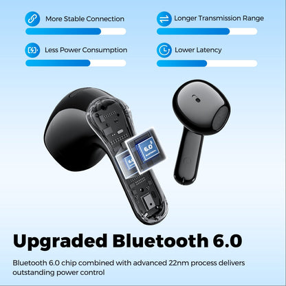 SoundPEATS Air6 HS LDAC Wireless 45H Hi-Res TWS BT6.0 Wireless Earbuds ENC Sports