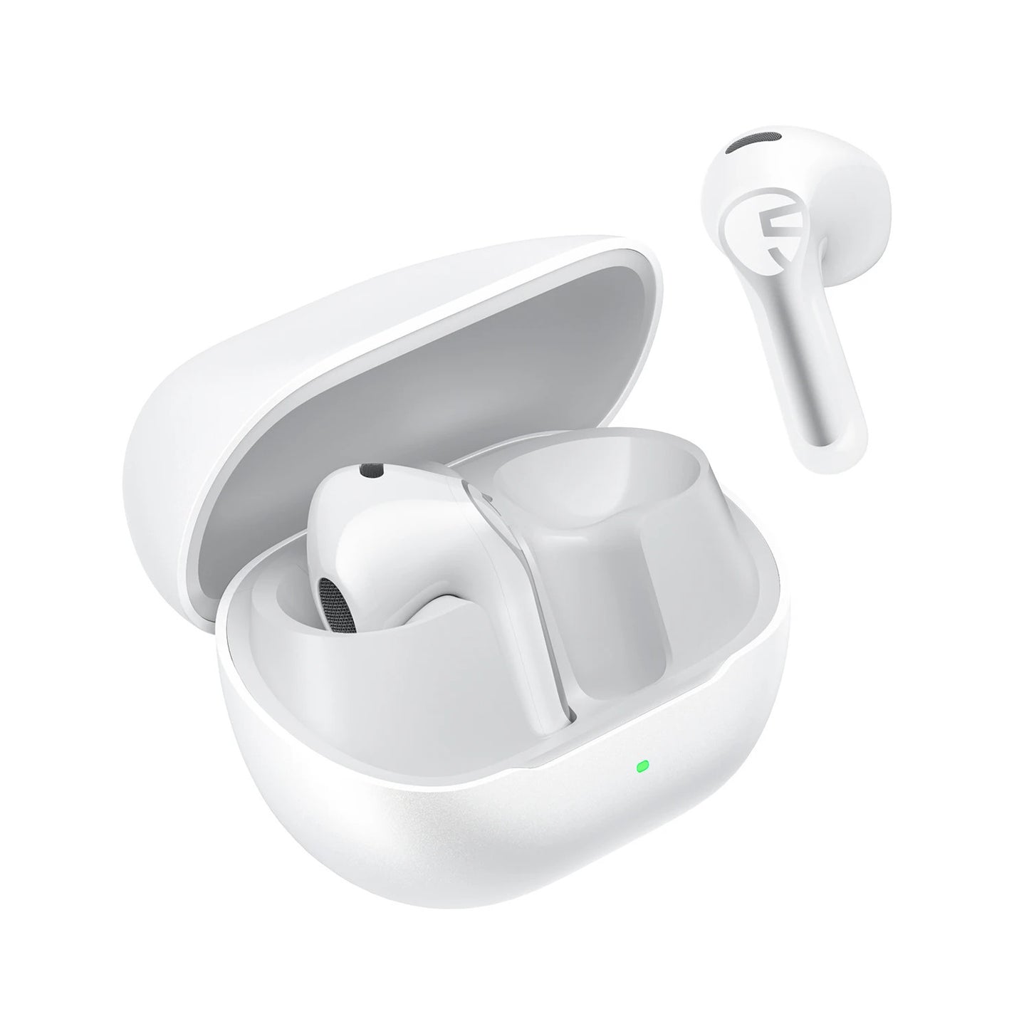 SoundPEATS Air6 HS — Semi-In-Ear Earbuds, LDAC Hi-Res, Bluetooth 6.0, 45-Hour Battery (White)