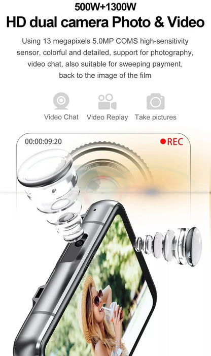 LRG 2.88" Touch Screen 4G SMRTWATCH PHONE Android 9.0 GPS, 2 Cameras 4+64GB, (SILVER) USA