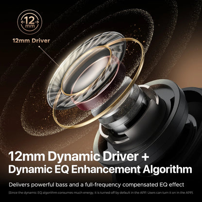 SOUNDPEATS T3 PRO V5.4 ANC/ENC Noise Canceling, 28hr Play Time, 12mm Drivers & App Control