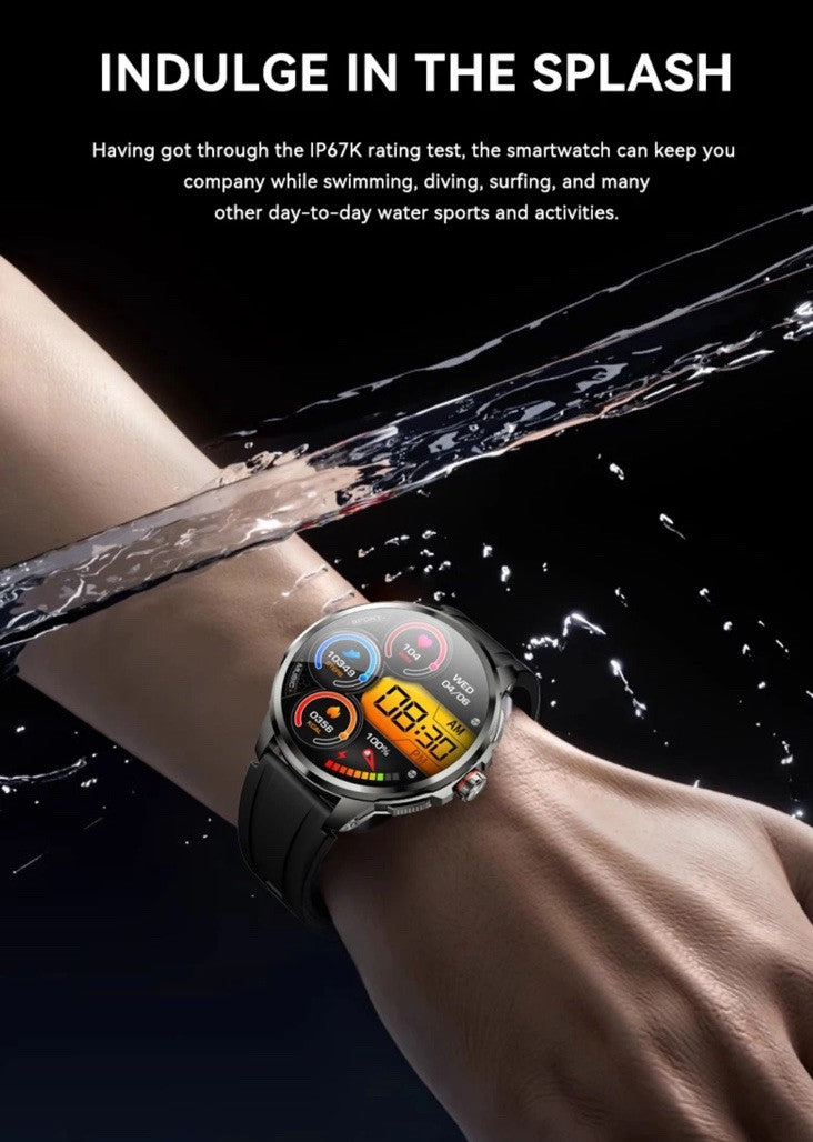 1.95" AMOLED 4G SMARTWATCH Phone Rotating Camera 8G+128GB,Android,GPS,NFC,1100mAh