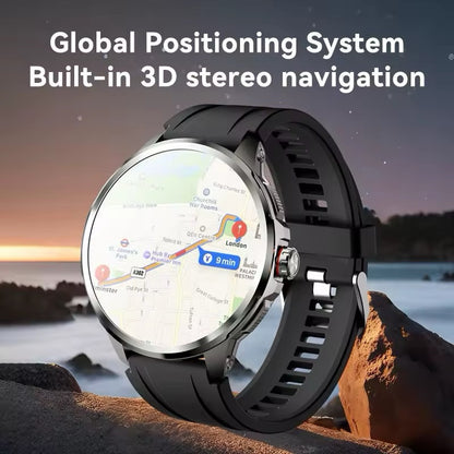 1.95" AMOLED 4G SMARTWATCH Phone Rotating Camera 8G+128GB,Android,GPS,NFC,1100mAh