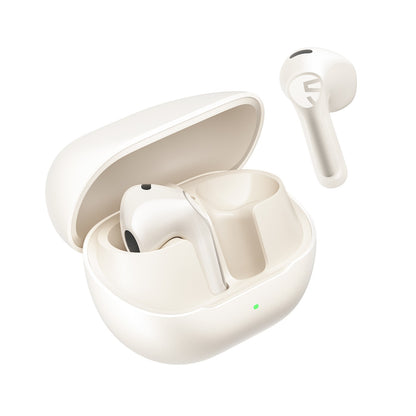 SoundPEATS Air6 HS — Semi-In-Ear Earbuds, LDAC Hi-Res, Bluetooth 6.0, 45-Hour Battery (Beige)