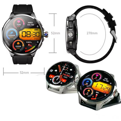 1.95" AMOLED 4G SMARTWATCH Phone Rotating Camera 8G+128GB,Android,GPS,NFC,1100mAh