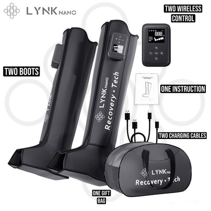 2 Cordless FULL Leg Compression Massager Circulation & Pain Relief, Rechargeable