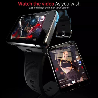4G SMARTWATCH 2.88" Touch Screen  Android 9.0 5MP/13MP Cameras,Wristwatch 4+64GB (BLACK) USA