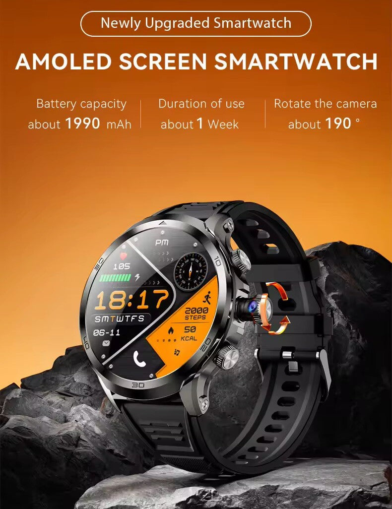 SMART Watch 8G-128GB 1.95” TOUCHSCREEN 4G Android 8.1 HD Rotating Camera,GPS,1990mAh