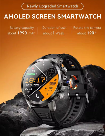 SMART Watch 8G-128GB 1.95” TOUCHSCREEN 4G Android 8.1 HD Rotating Camera,GPS,1990mAh