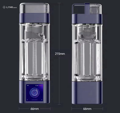10000PPb H2 Portable TOUCH SCREEN healthy Hydrogen Water Bottle + Inhaler + App