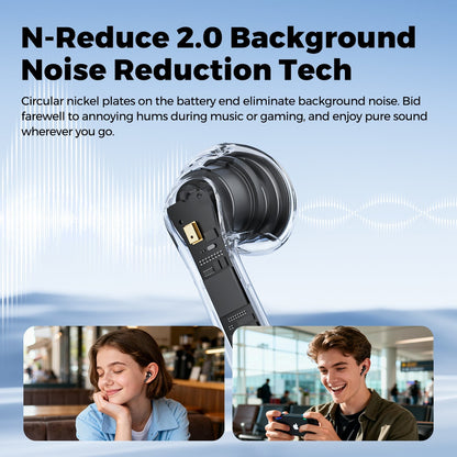 SoundPEATS Air6 HS LDAC Wireless 45H Hi-Res TWS BT6.0 Wireless Earbuds ENC Sports