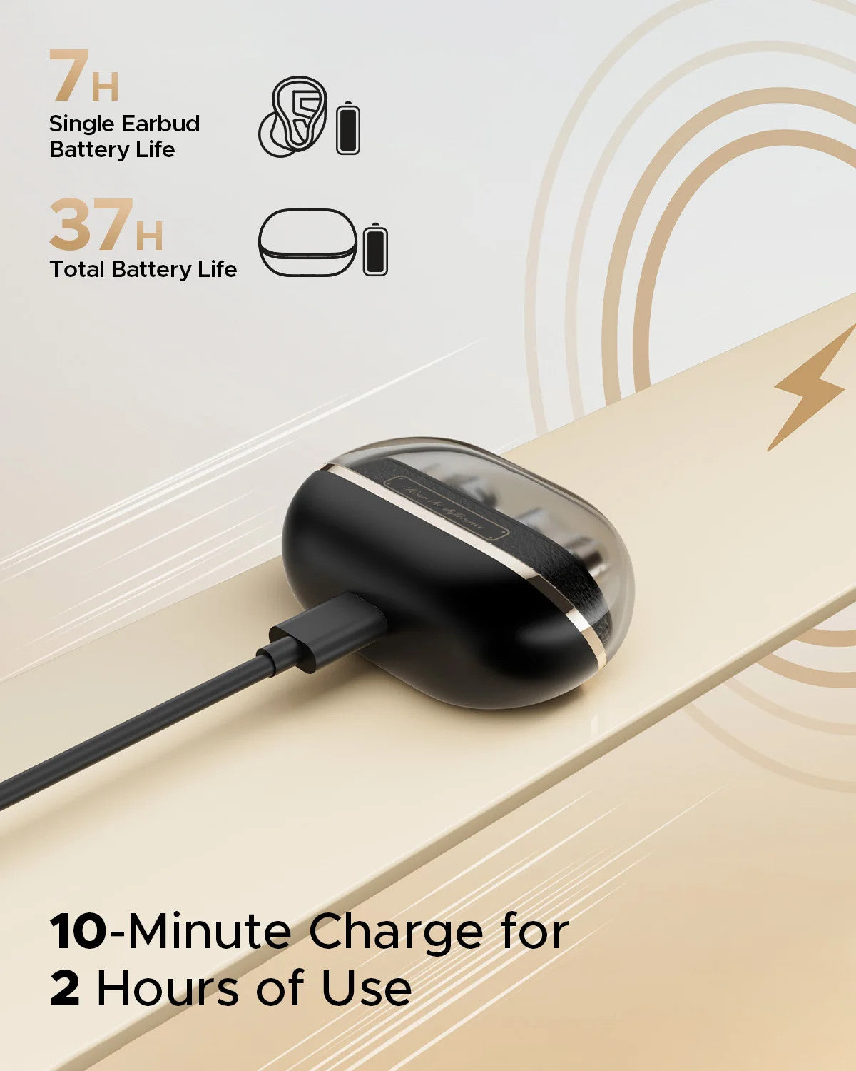 SoundPEATS H3 AI Hybrid 3 Driver Wireless Earbuds 12mm BT 5.4 55dB Adaptive ANC