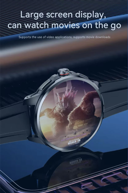 1.95" AMOLED 4G SMARTWATCH Phone Rotating Camera 8G+128GB,Android,GPS,NFC,1100mAh