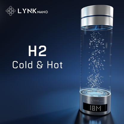 H2 PORTABLE 9000PPb DIGITAL SCREEN 2 in 1 Healthy Hydrogen Drink Cup + Inhaler