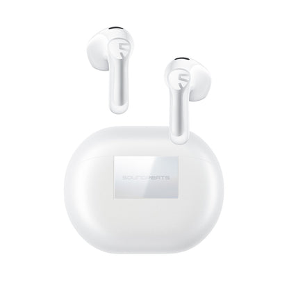 SoundPEATS Air6 HS — Semi-In-Ear Earbuds, LDAC Hi-Res, Bluetooth 6.0, 45-Hour Battery (White)