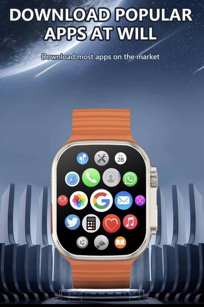 2.04" SMARTWATCH HD SCREEN 4G-64GB Android 8.1 HD Video Call, App,850mAh,ECG,USA