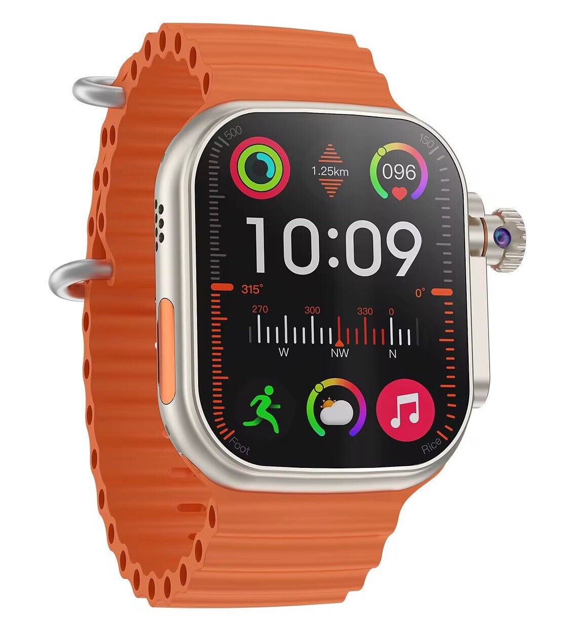 2.04" SMARTWATCH HD SCREEN 4G-64GB Android 8.1 HD Video Call, App,850mAh,ECG,USA