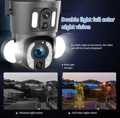 4G 10X Optical ZOOM, 5MP Dual Lens AI SOLAR Security Camera,2-Way Audio, App,Sim
