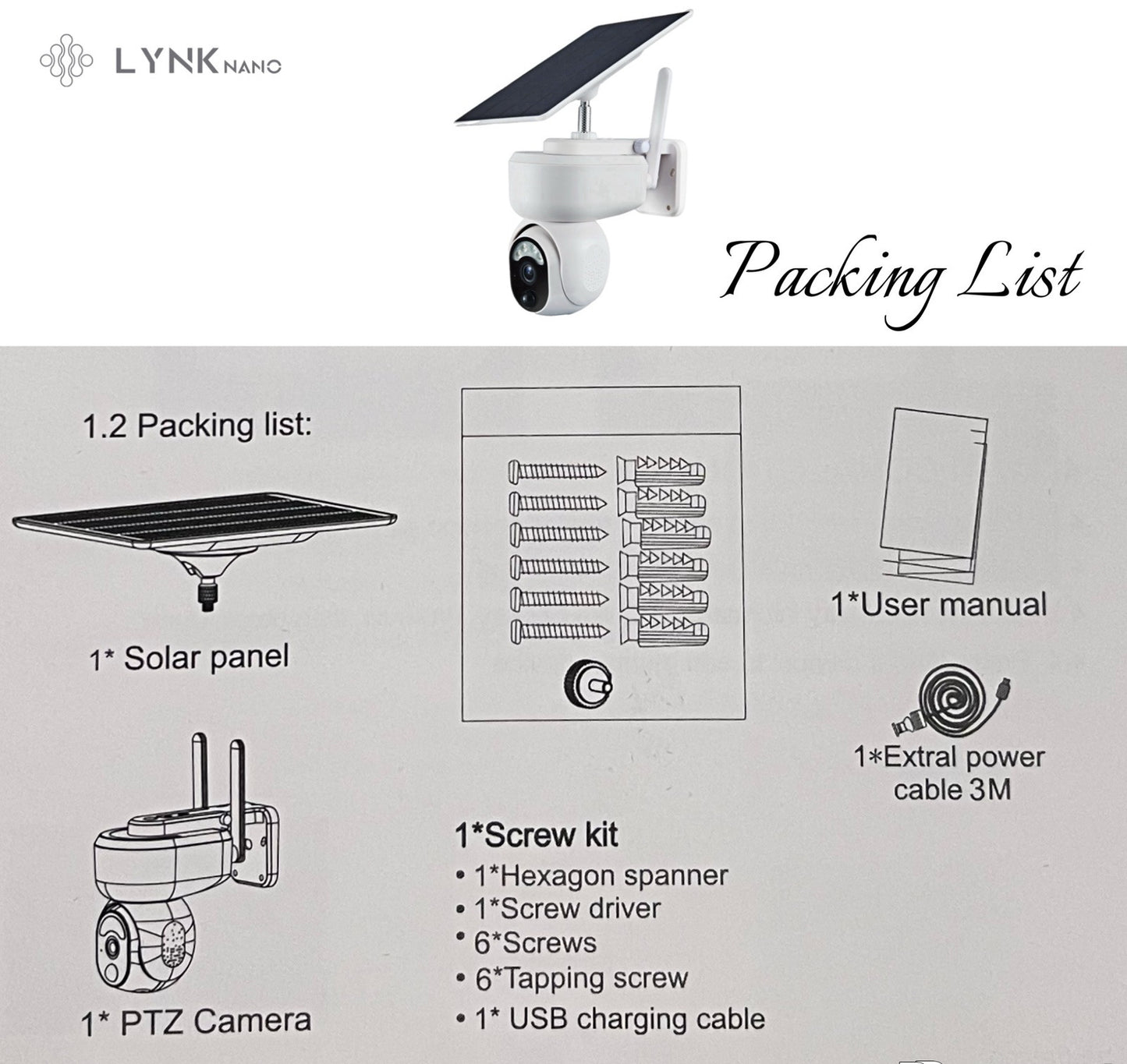 PTZ SOLAR Security 4MP HD Camera 12m AI Human Detection,2-Way Audio, Wi-Fi, APP