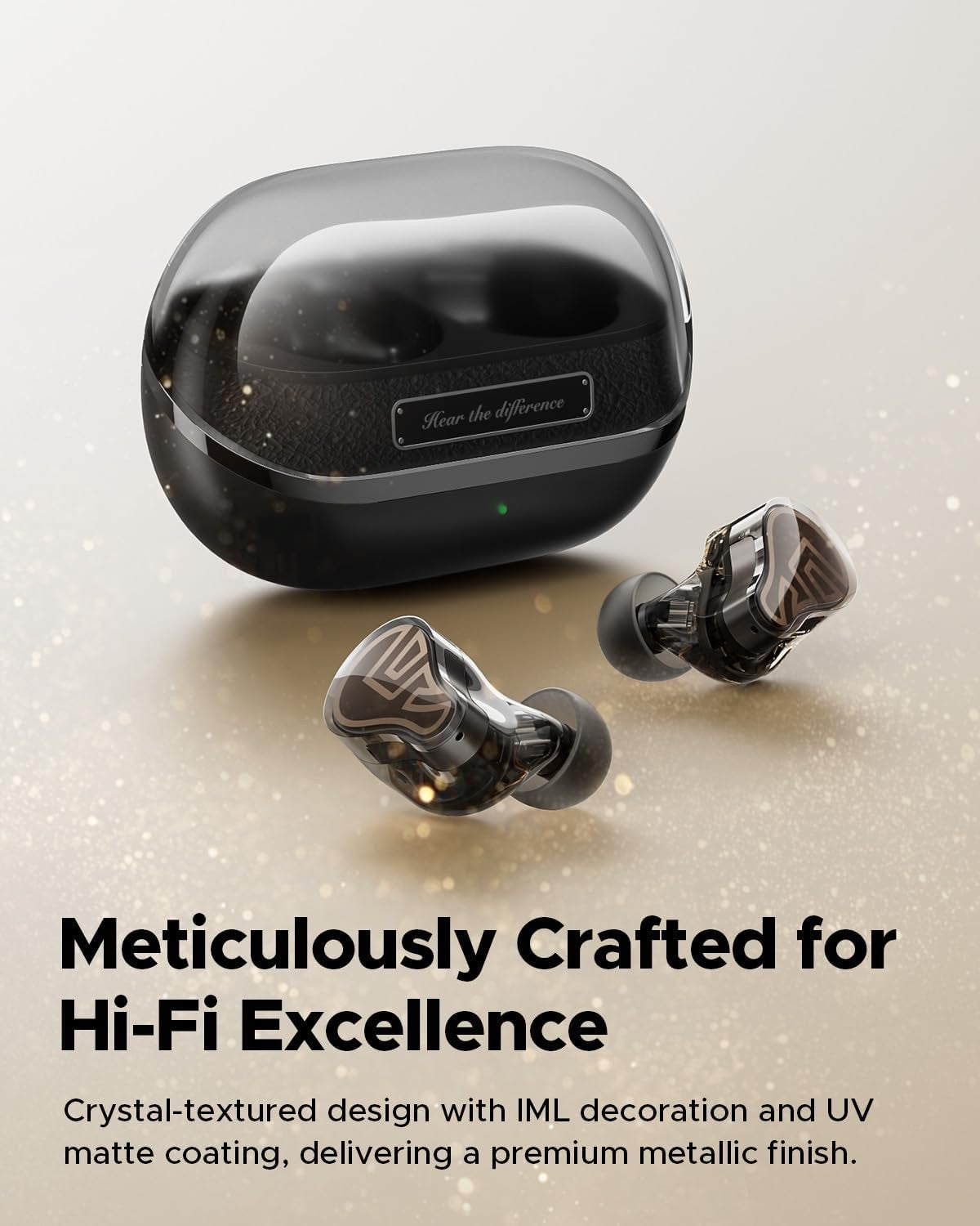 SoundPEATS H3 AI Hybrid 3 Driver Wireless Earbuds 12mm BT 5.4 55dB Adaptive ANC