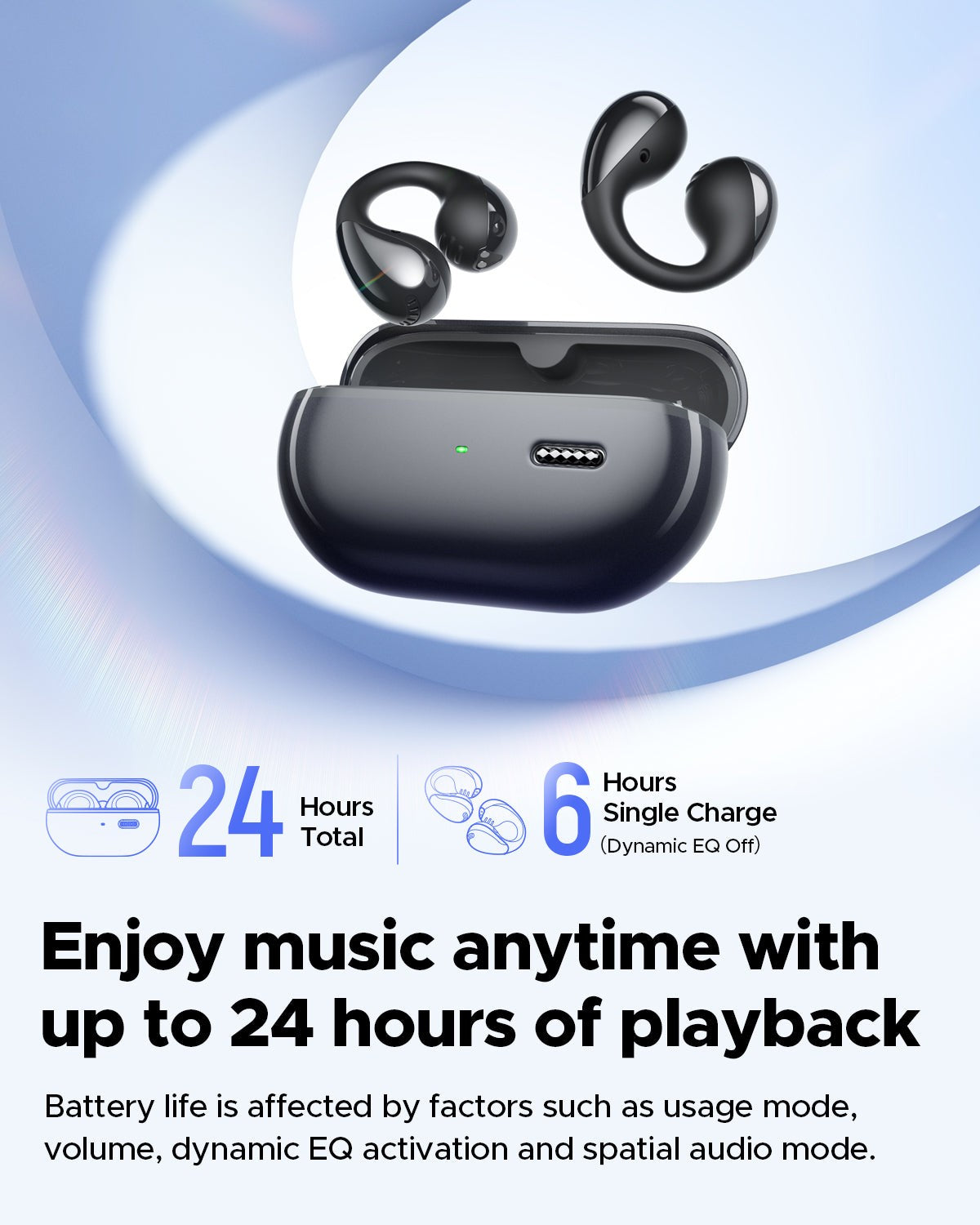 SoundPeats PearlClip Pro, Clip-on BT5.4 AI ENC Earbuds, 24Hrs Play Time,12mm,App