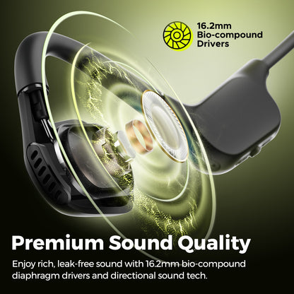 SoundPeats RunFree Lite2 Open Ear Earphone Air Conduction Ultra-Light,App & RoHS