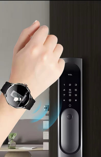 1.95" AMOLED 4G SMARTWATCH Phone Rotating Camera 8G+128GB,Android,GPS,NFC,1100mAh
