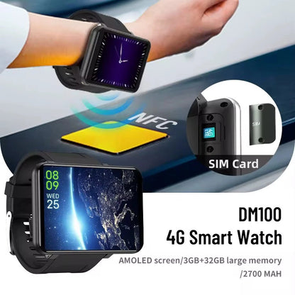 2.86" 4G SMART WATCH PAD Phone 3G+32GB.GPS,WIFI,5MP Camera,2700mAh,Unlocked